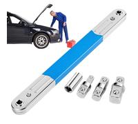 gifyym Chiave a cricchetto a lunga deviazione, strumento di serraggio automobilistico a cricchetto, estensione chiave per accesso difficile moto camion bici industriale