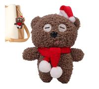 gifyym Ciondolo per portafogli di Natale,Ciondolo decorativo in peluche di Natale per le chiavi,Orso bambola decorazione | per bambini adulti borsa da viaggio scuola pendolare