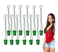 gifyym Collane in vetro da liquore, 12 pezzi, per addio al celibato, regalo per adulti e adolescenti, regalo di compleanno, accessori per feste di nozze