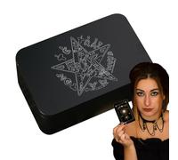 gifyym Custodia per carte di tarocchi, in ferro, per carte di credito, per proteggere e riporre, ideale per gli amanti dei tarocchi e delle carte da gioco