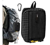 gifyym Custodia per tracolla - impermeabile portatile con fibbia | piccola borsa da campeggio con cerniera - per monete chiavi viaggio campeggio escursionismo all'aperto, Nero , Consulte la