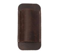 gifyym Fondina per coltelli, in pelle, tasca per cintura, compatta per coltelli da disegno, protettiva vintage, per familiari e amici, uomo, Marrone, Refer to