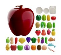 gifyym Giocattoli per il taglio di frutta,Gioco educativo di verdure per l'apprendimento prescolare - Giocattolo da taglio di verdure | Regalo di compleanno per ragazze e ragazzi 3 anni in su