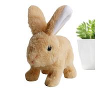 gifyym Giocattolo Coniglio Realistico Interattivo, Modello Aggiornato 2025 Coniglio Di Pasqua con Chirrido, Cammina & Mueve Orecchie, Peluche 16x9 cm Adatto per la pelle, 2 Batterie AA, Esperienza