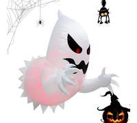 gifyym Gonfiabile Spaventoso Volante - Gonfiabile di Halloween | Che È Scappato dalla Finestra | Decorazione Interna Ed Esterna per Cortile, Prato, Giardino E Finestra | Ventilator