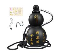 gifyym Gourd Water Bottle Drinkable - 800ml Chinese Retro-Inspired Cup | Large Capacity Gourd Style | Outdoor Portable For Beverage Travel Gym Good Luck Symbol With Backpack Strap Belt Sticker