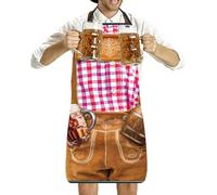 gifyym Grembiuli Divertenti Uomo BBQ | Grembiule da Lavoro per Giardinaggio - Grembiule da Cucina Traspirante Uomo per Matrimonio BBQ Halloween Campeggio Ristorante Natale
