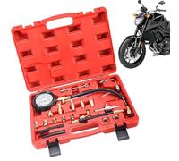 gifyym Kit Di Test Pressione Olio,Manometro Diagnostico Compressione 0-9,7 Bar,Tester Motore Automotive - Per, Auto, Camion, Moto, Garage Domestico, Officina, Meccanici E Tecnici
