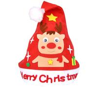 gifyym Kit per cappelli di Natale fatti a mano, kit per realizzare cappelli natalizi fatti a mano, set di forniture per bambini in età prescolare, casa, vacanze, attività per ragazze, asilo, San