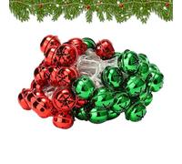 gifyym Lucine Natalizie - Lucine Natalizie Con Campanelle | Decorazioni Natalize Flessibili Impermeabili A Batteria | Ghirlanda Luminosa Jingle Bells (PVC) Per Uso Interno Ed Esterno