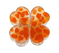 gifyym Molletta per capelli leopardata | Forcina con forte magnete stampato leopardo e forma quadrifoglio - Pinze per capelli | per feste festival matrimoni estate Capodanno compleanno