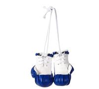 gifyym Portachiavi a forma di guantoni da boxe, ciondolo a forma di guantone da boxe, in pelle PU, ciondolo per interni auto, zaino, telefono e portafoglio, accessorio decorativo a tema sportivo