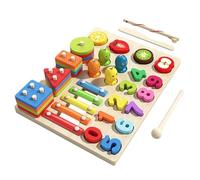 gifyym Puzzle Educativi in Legno di Forme | Puzzle Sensoriale in Legno per Ordinare Le Forme,Strumento Educativo Prescolare Di Matematici