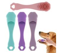 gifyym Spazzolino da denti dito per gatti, spazzolino da denti da dito per cani, strumento per la pulizia orale del gattino, spazzolino da denti per dita di gatto con setole morbide per cani piccoli e