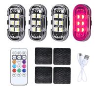 gifyym Strobe Light Kit - Wireless Multi-Color Illumination | LED Car Light + Remote Control | Vehicle Owners Party Planners Wedding Decorators Outdoor Enthusiasts Motorcycle Bike Drone