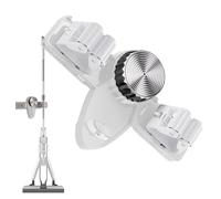 gifyym Supporto da parete per mocio, supporto da parete per scope, resistente, per scope e scope, montaggio a parete, con gancio per cucina, bagno, armadio, giardino e garage