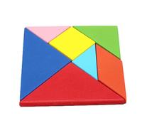 gifyym Teaser Cerebrale in Legno - Puzzle Tangram - Educational Learning Toys | di Modello in Legno Colorati Sicuro, Giocattolo Teaser Cervello Educativo per creatività, Forma E Re