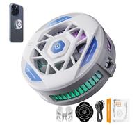 gifyym Termosifone magnetico per cellulare, TL22, ventola a semiconduttore con display digitale della temperatura, controllo intelligente USB, aspirazione magnetica a basso rumore, dissipazione del