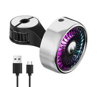 gifyym Ventilatore per schienale auto, ventilatore per seggiolino auto,Ventilatore di raffreddamento del veicolo con luce LED colorata | Dispositivo di ventilazione auto ricaricabile,