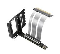 GIGA-MEGA Cavo riser PCIe X16 GEN5 con staffa di montaggio verticale GPU PCIe 5.0 per RTX4090 Future RTX5090 (staffa nera)