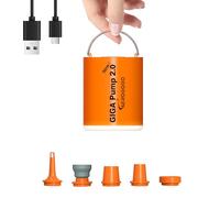 GIGA Pump 2.0 Electric Portable Air Pump 1300 mAh Batteria Ricaricabile Ultra Mini Inflator/Deflator Pump for Swimming Ring air Mattress Bed Pool Toy with 400 LMS Light (New GIGA Pump)