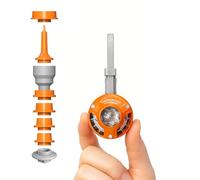GIGA Pump Air - Mini pompa ad aria da 28,3 g per gonfiabili, micro pompa portatile per materasso ad aria per galleggianti da piscina, materasso ad aria (arancione)