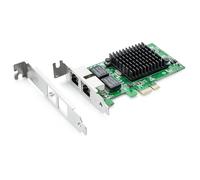 Gigabit Dual NIC con chip Intel 82576, scheda di rete da 1 GB Confronta con Intel E1G42ET NIC, 2 porte RJ45, PCI Express 2.1 X1, scheda Ethernet a basso profilo per Windows/Windows Server/Linux