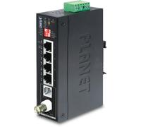 Planet IP30 Industrial Gigabit Ethern Extender w/G.vectoring, IVC-234GT (Extender w/G.vectoring, 4-Port 10/100/1000T RJ45 (LAN), 1-Port BNC, 1-Port RJ11 (-40 to 75C))