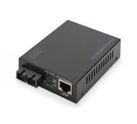 Gigabit Ethernet PoE+ Media Converter, Singlemode 802.3at, 30W, SC connector, up to 20km