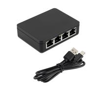 Gigabit Ethernet Splitter da 1 a 4 porte 1000Mbps RJ45 hub per computer router switch ADSL TV digitali uso simultaneo