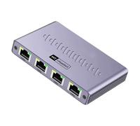 Gigabit Ethernet Splitter Stabile 1 in 4 out RJ45 Adattatore Networking Energy Efficient Efficienza Ethernet Switcher Case Gigabit LAN Splitter per PC Stampante