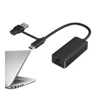 Gigabit Network Card, Wired Adapter, 12/7/2 pollici, No Driver External Ethernet Card, High Speed LAN Connector for Laptops, Connector Streaming (multicolor)