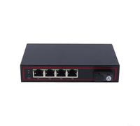 Gigabit per media Converter per RSR Ring, per sc a RJ45 Ethernet Extender | Alloggiamento in metallo, funzionamento da -20°C a 60°C, 1x per fibra sc + 4x porte RJ45, DC 48-52V, montaggio a parete