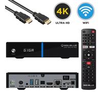 GBL UHD-GB/007 - Ricevitore, SAT, 1x DVB-S2x, 1x sintonizzatore DVB-C/T2, 4K + W-