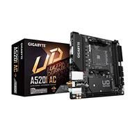 Gigabyte A520I AC (AMD Ryzen AM4/Mini-ITX/Direct 6 Phases Digital PWM con 55A DrMOS/Gaming GbE LAN/Intel WiFi+Bluetooth/NVMe PCIe 3.0 x4 M.2/3 Interfacce Display/Q-Flash Plus/scheda madre)