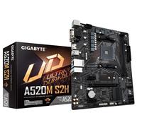 GIGABYTE Scheda madre A520M S2H - Supporta CPU AMD Ryzen serie 5000 AM4, VRM digitale puro 4+3 fasi, fino a 5100MHz DDR4 (OC), PCIe 3.0 x4 M.2, LAN GbE, USB 3.2 Gen 1