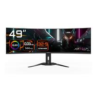 GIGABYTE Monitor da gioco curvo CO49DQ OLED - 5120x1440 (DQHD), 1800R, 144Hz, 0,03ms, KVM, FreeSync Premium Pro, HDMI 2.1