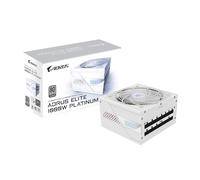 GIGABYTE AORUS ELITE P1000W ICE Alimentatore - PCIe 5.0, 80 PLUS Platinum, Design completamente modulare, Ventola da 120 mm, Compatibile con ATX 3.0, Spina EU