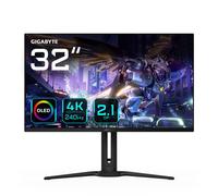 GIGABYTE Monitor da gioco OLED AORUS FO32U2P da 32” - 3840 x 2160 (UHD), 240Hz, 0,03ms, 250 cd/m², KVM, FreeSync Premium Pro, DisplayHDR True Black 400, DisplayPort 2.1