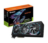 GIGABYTE AORUS GeForce RTX 5070 Ti MASTER 16G Scheda Grafica - 16GB GDDR7, 256 bit, PCI-E 5.0, 2670 MHz Core Clock, 3 x DP 2.1a, 1 x HDMI 2.1b, NVIDIA DLSS 4, GV-N507TAORUS M-16GD