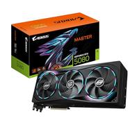 GIGABYTE AORUS GeForce RTX 5080 MASTER 16G Scheda Grafica - 16GB GDDR7, 256 bit, PCI-E 5.0, 2805MHz Core Clock, 3 x DisplayPort, 1 x HDMI, GV-N5080AORUS M-16GD