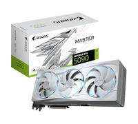 GIGABYTE AORUS GeForce RTX 5090 MASTER ICE 32G Scheda Grafica - 32 GB GDDR7, 512 bit, PCI-E 5.0, 2655MHz Frequenza Base, 3 x DP 2.1a, 1 x HDMI 2.1b, NVIDIA DLSS 4, GV-N5090AORUSM ICE-32GD