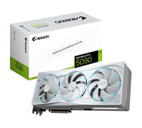 GIGABYTE AORUS GeForce RTX 5090 STEALTH ICE 32G Scheda Grafica - 32GB GDDR7, 512bit, PCI-E 5.0, 2655MHz Frequenza core, 3 x DP