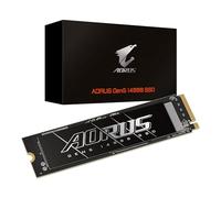 Gigabyte AORUS Gen5 14000 SSD 1TB PCIe 5.0 NVMe M.2 Disco rigido interno a stato solido con velocità di lettura fino a 13600 MB/s, velocità di scrittura fino a 10200 MB/s, AG512K1TB