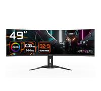 Gigabyte AORUS Monitor da gioco curvo CO49DQ OLED - 5120x1440 (DQHD), 1800R, 144Hz, 0,03ms, KVM, FreeSync Premium Pro, HDMI 2.1