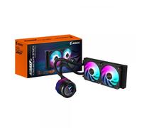 GIGABYTE AORUS WATERFORCE X II 240 Raffreddamento a liquido per CPU AIO - 2x ventole ARGB da 120 mm, LCD a colori, DAISY-CHAIN, compatibile con Intel LGA 1851 e AMD AM5