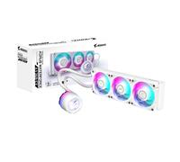 Ventola per PC Gigabyte AORUS WATERFORCE X II 360 ICE AIO Liquid CPU Cooler - Ventole ARGB 3x120mm, display LCD a colori completo, meccanismo di bloccaggio magnetico, DAISY-CHAIN, compatibile con Intel LGA 1700 e AMD AM5, garanzia 6 anni [GP-AORUS WATERFO
