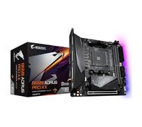 GIGABYTE B550I AORUS PRO AX Scheda madre - CPU AMD Ryzen 5000, VRM a 8 fasi, fino a 5300 MHz DDR4, 1xPCIe 4.0 + 1xPCIe 3.0 M.2, Wi-Fi 6E, LAN 2.5GbE, USB 3.2 Gen 2