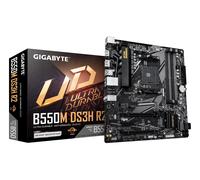 GIGABYTE B550M DS3H R2 Scheda madre - CPU AMD Ryzen 5000, VRM a 5+3 fasi, fino a 4733 MHz DDR4 (O.C.), 1x M.2 PCIe 4.0 + 1x M.2 PCIe 3.0, LAN 1 GbE, USB 3.2 Gen 1