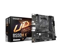 GIGABYTE B550M K Scheda madre - CPU AMD Ryzen 5000, fino a 4733 MHz DDR4, 1xPCIe 4.0 + 1xPCIe 3.0 M.2, LAN 1GbE, USB 3.2 Gen 1